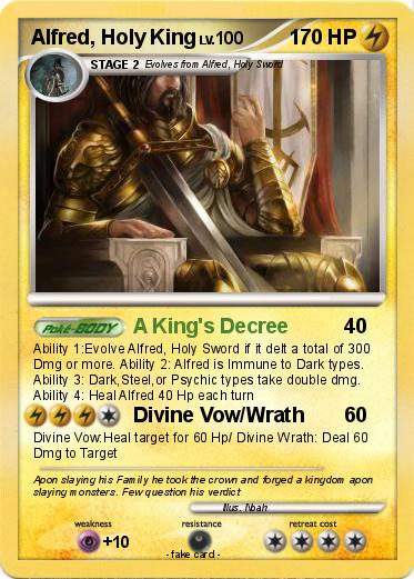 Pokemon Alfred, Holy King