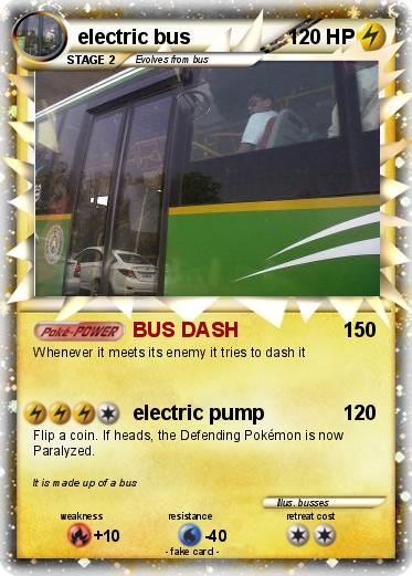 Pokemon electric bus