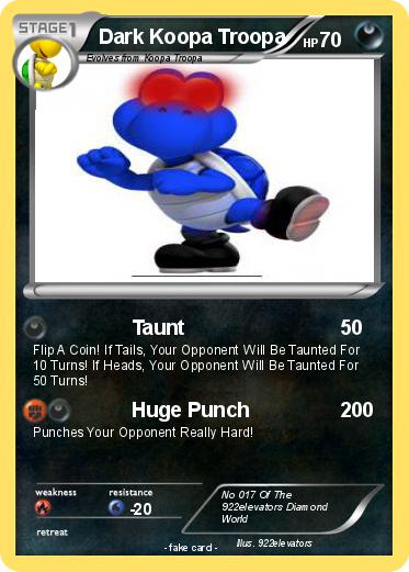 Pokemon Dark Koopa Troopa
