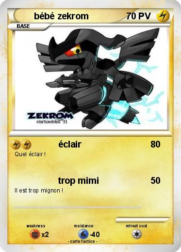 Pokemon bébé zekrom
