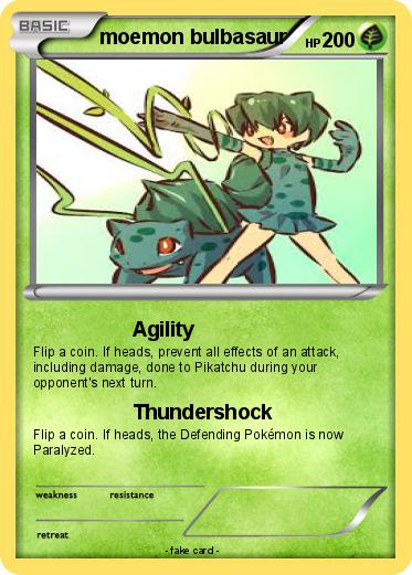 Pokemon moemon bulbasaur
