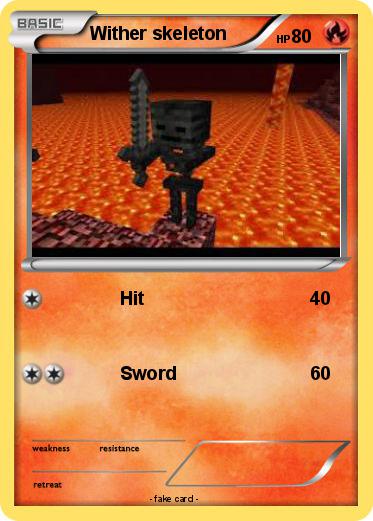 Pokemon Wither skeleton