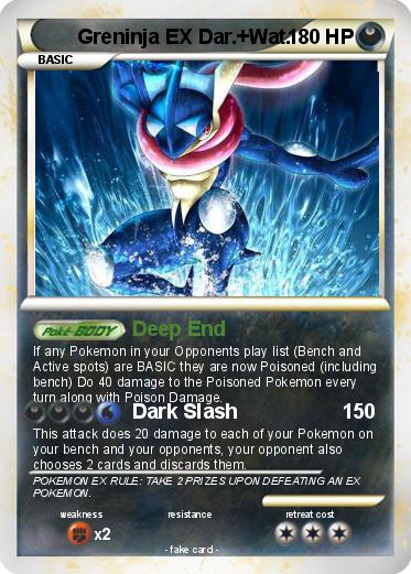 Pokemon Greninja EX Dar.+Wat.