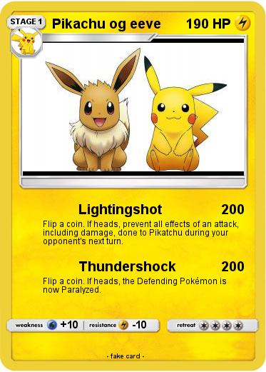 Pokemon Pikachu og eeve