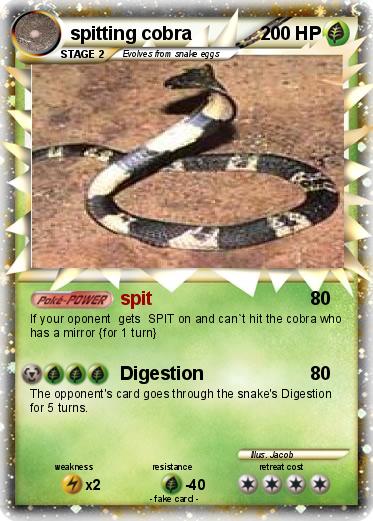 Pokemon spitting cobra