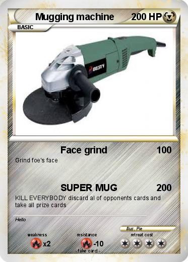 Pokemon Mugging machine