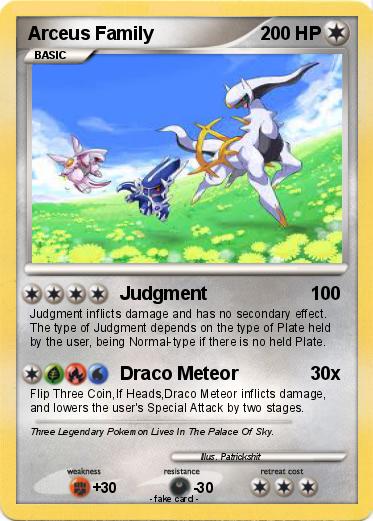 Pokemon Arceus Family