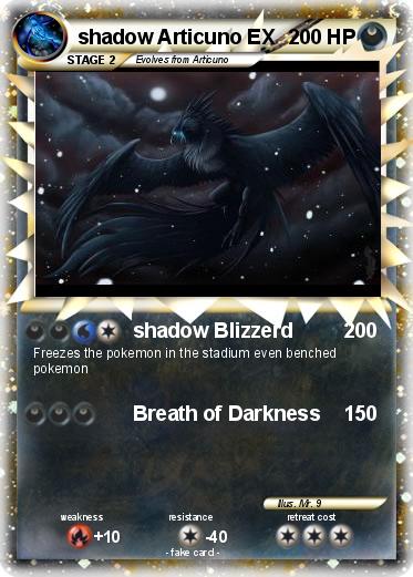 Pokemon shadow Articuno EX