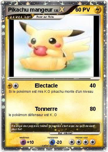 Pokemon Pikachu mangeur