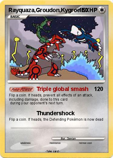 Pokemon Rayquaza,Groudon,Kygroe EX