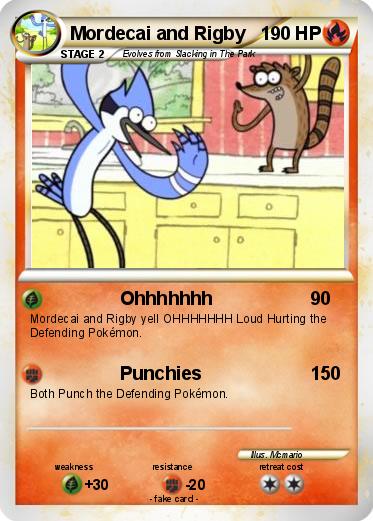 Pokemon Mordecai and Rigby