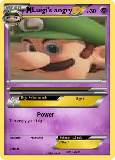 Pokemon Luigi's angry