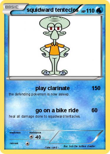 Pokemon squidward tentecles