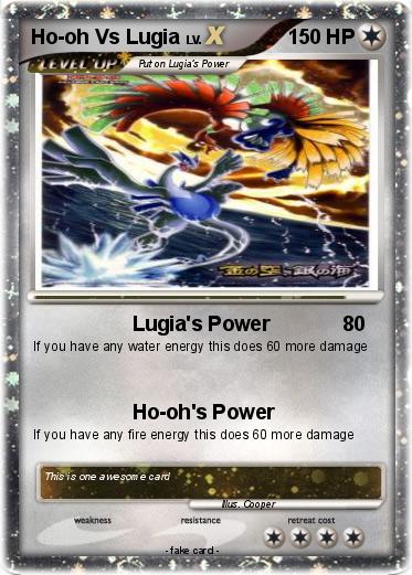 Pokemon Ho-oh Vs Lugia
