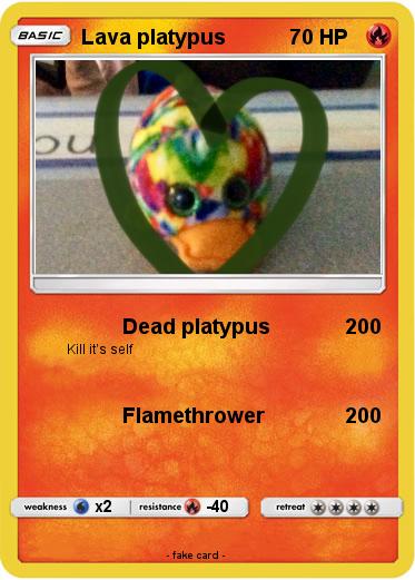 Pokemon Lava platypus
