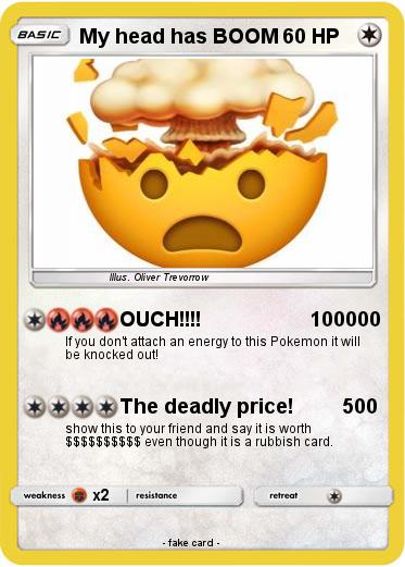 Pokemon My head has BOOM