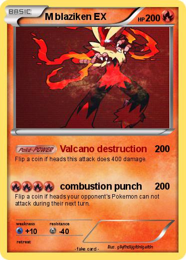 Pokemon M blaziken EX