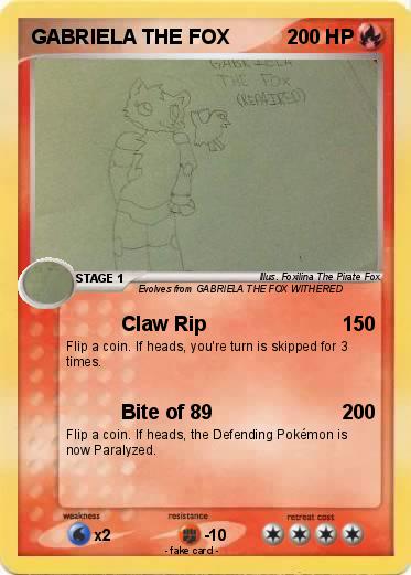 Pokemon GABRIELA THE FOX