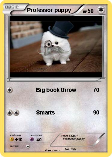 Pokemon Professor puppy