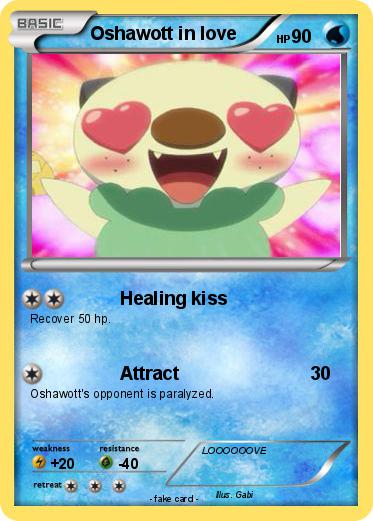 Pokemon Oshawott in love