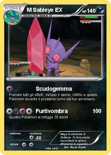 Pokemon M Sableye EX
