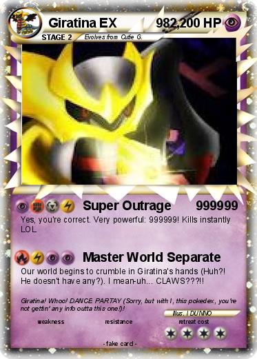 Pokemon Giratina EX           982,