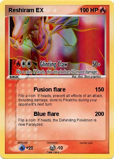 Pokemon Reshiram EX