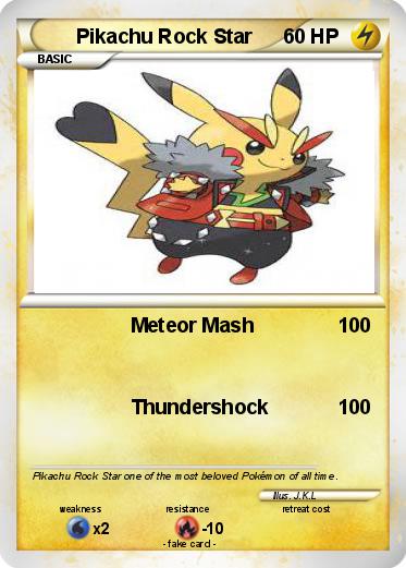 Pokemon Pikachu Rock Star