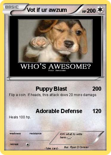 Pokemon Vot if ur awzum