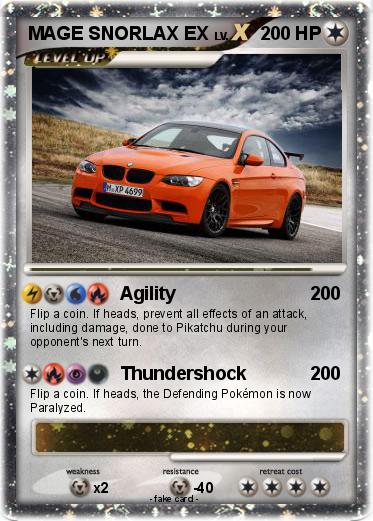 Pokemon MAGE SNORLAX EX