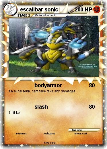 Pokemon escalibar sonic