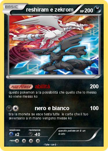Pokemon reshiram e zekrom