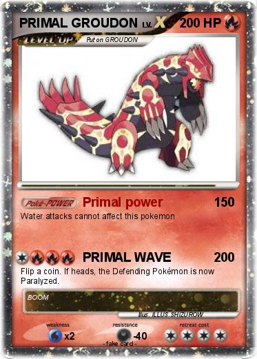 Pokemon PRIMAL GROUDON