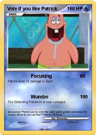 Pokemon Vote if you like Patrick