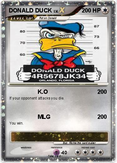 Pokemon DONALD DUCK