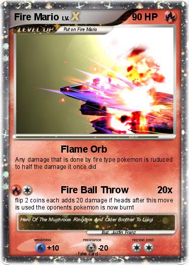 Pokemon Fire Mario
