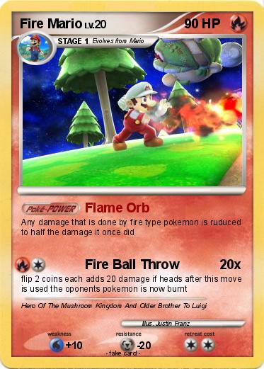 Pokemon Fire Mario