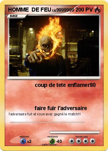 Pokemon HOMME  DE FEU