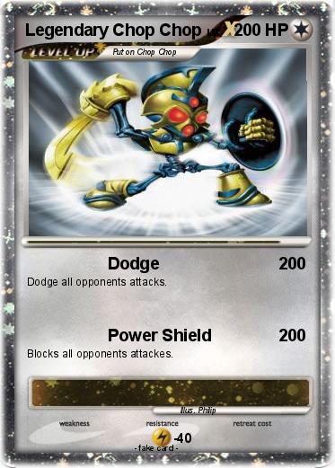 Pokemon Legendary Chop Chop