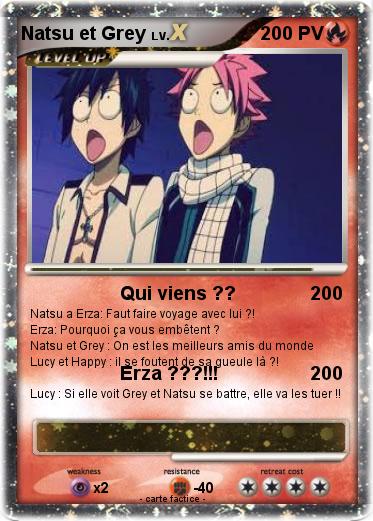 Pokemon Natsu et Grey