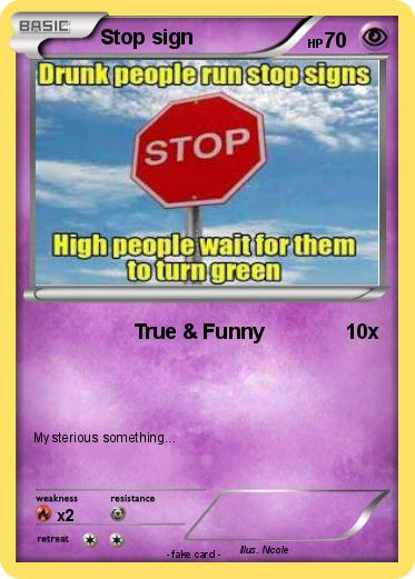 Pokemon Stop sign