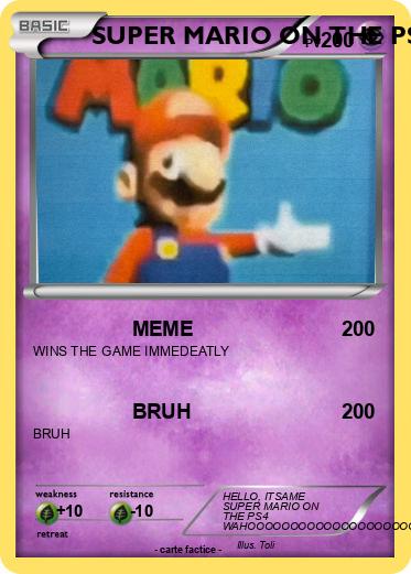 Pokemon SUPER MARIO ON THE PS4 WAHOOO