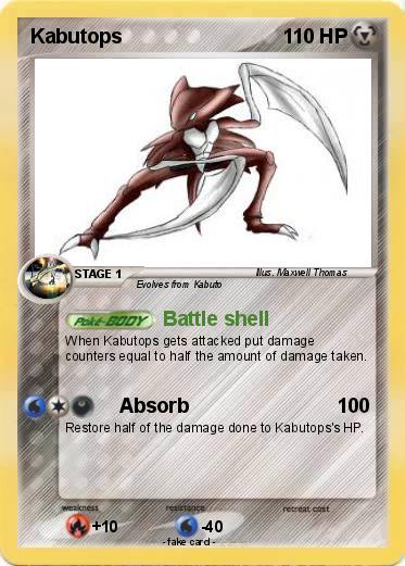 Pokemon Kabutops