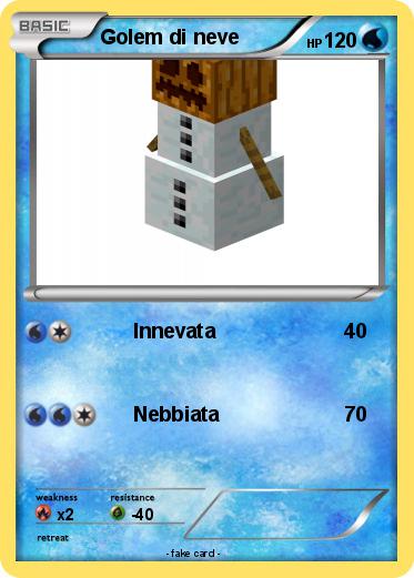 Pokemon Golem di neve