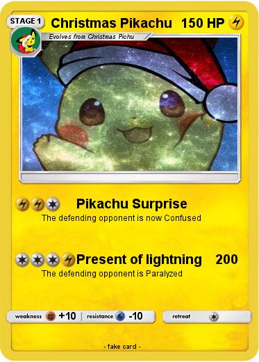 Pokemon Christmas Pikachu