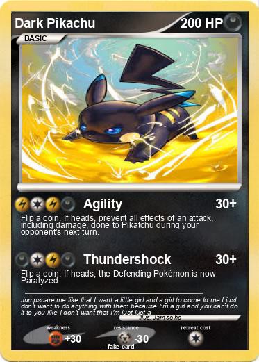 Pokemon Dark Pikachu