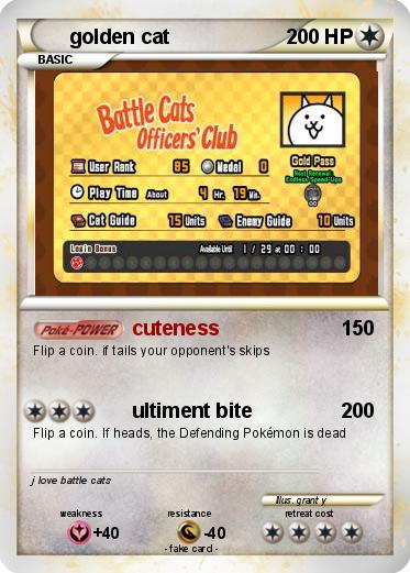 Pokemon golden cat