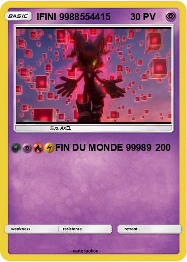 Pokemon IFINI 9988554415