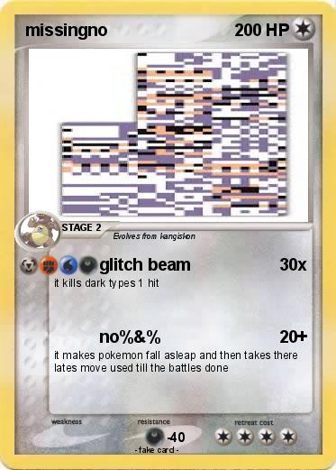 Pokemon missingno