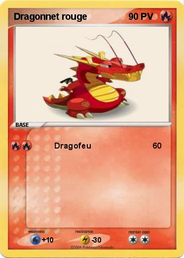 Pokemon Dragonnet rouge